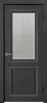 Деканто-2 ДО Barhat Black (2 филенки) СЕРЕБРО